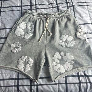 Denim Tears The Cotton Wreath Shorts Grey